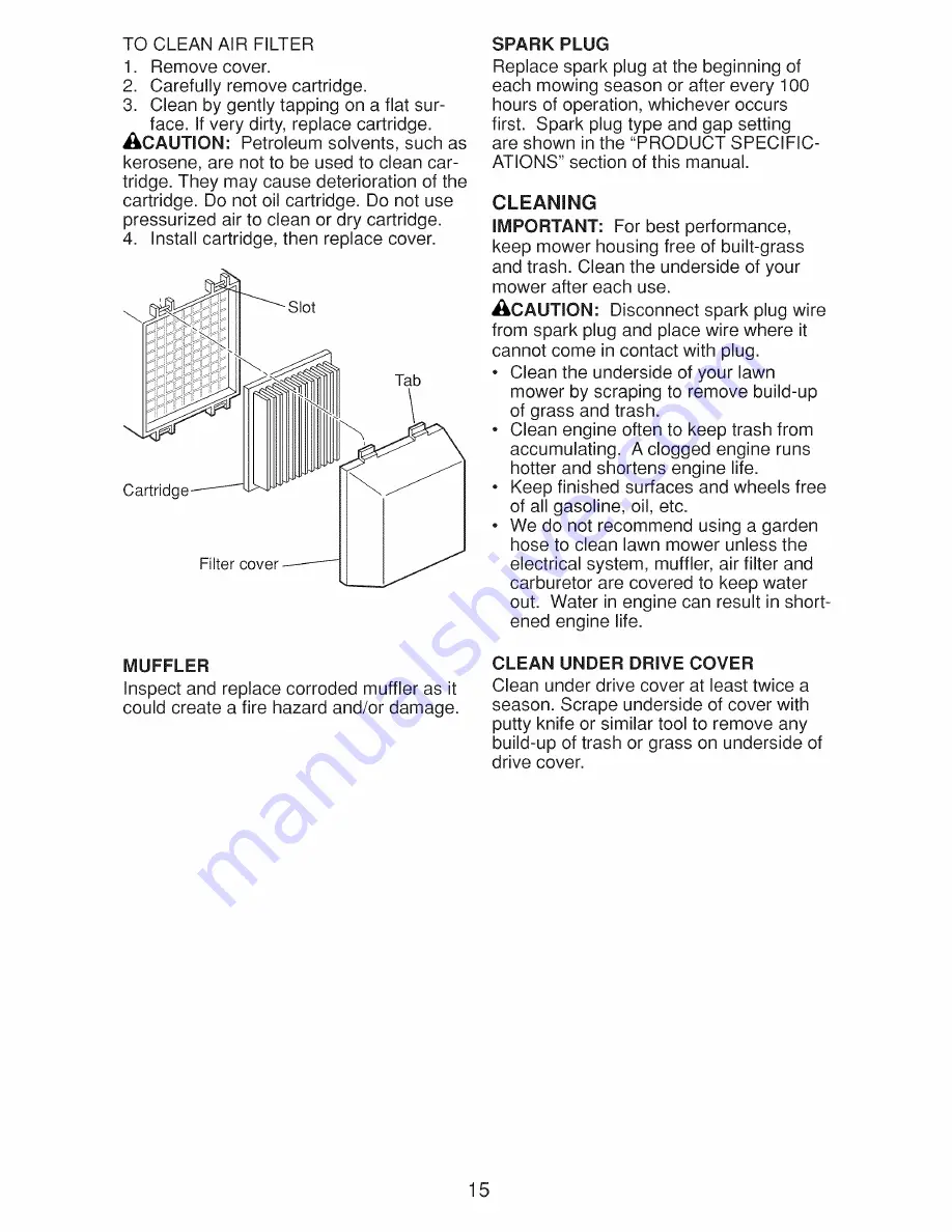 Craftsman 917.370941 Owner'S Manual Download Page 63