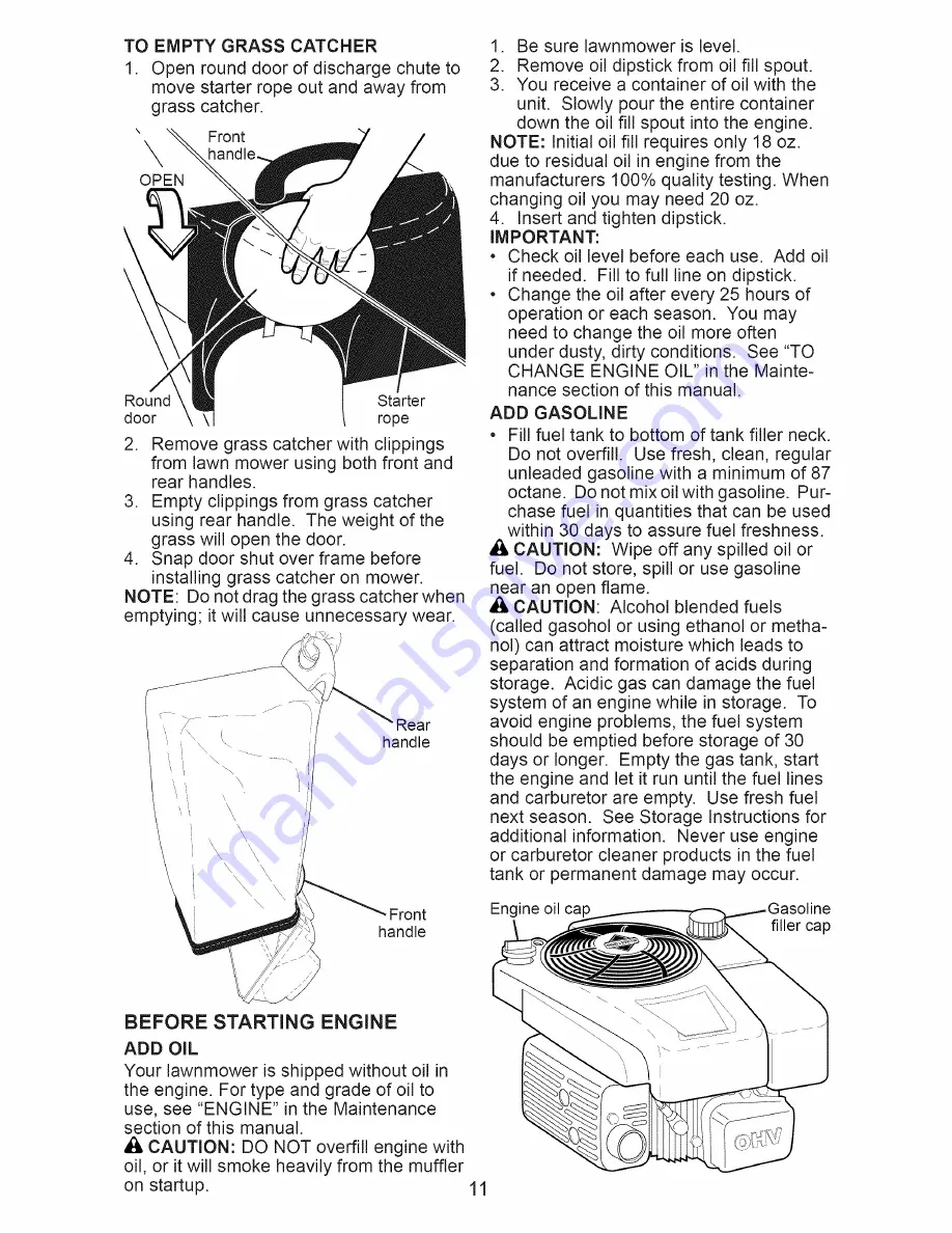 Craftsman 917.371030 Owner'S Manual Download Page 11