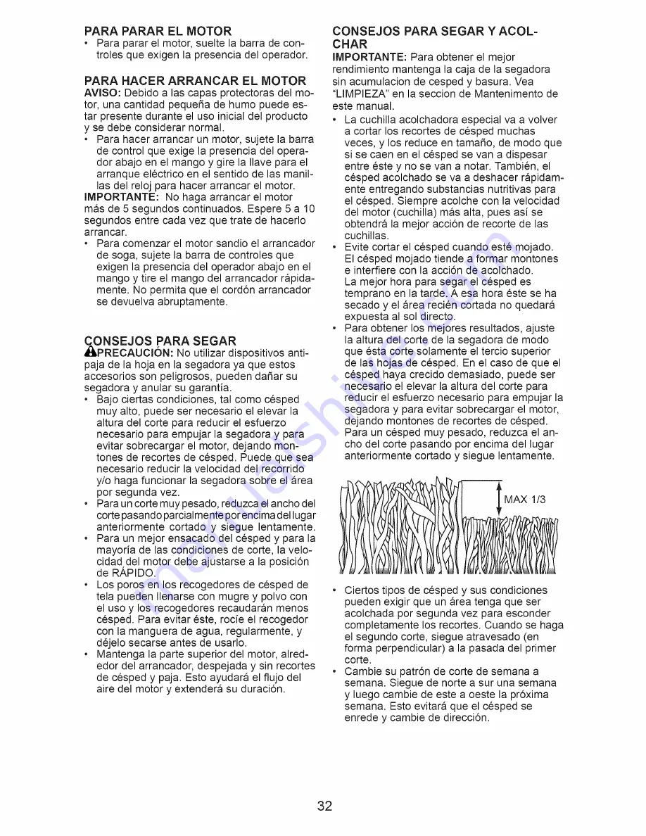 Craftsman 917.371031 Owner'S Manual Download Page 32