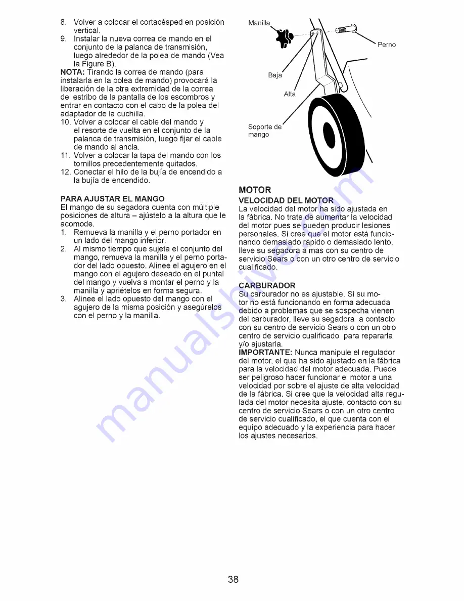 Craftsman 917.371031 Owner'S Manual Download Page 38