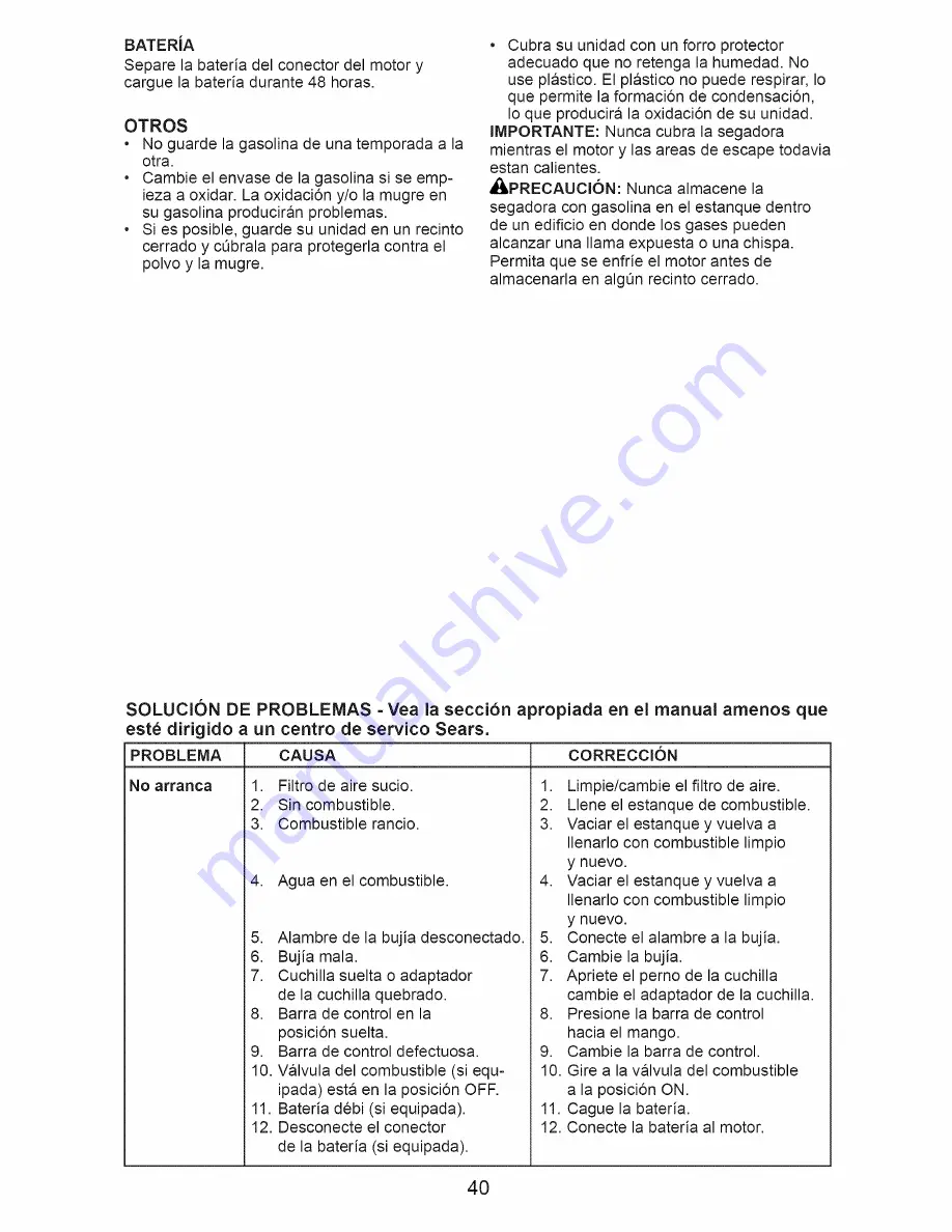 Craftsman 917.371031 Owner'S Manual Download Page 40