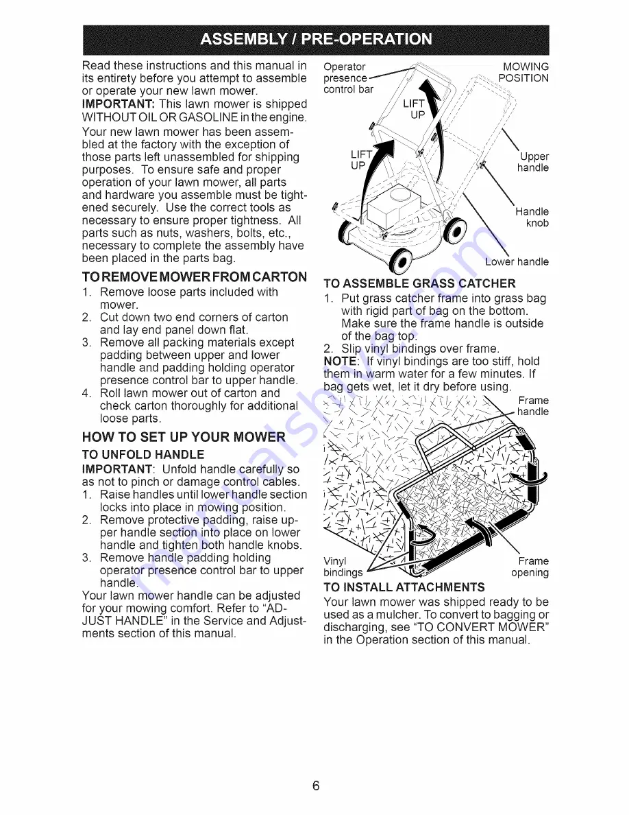 Craftsman 917.371120 Owner'S Manual Download Page 6