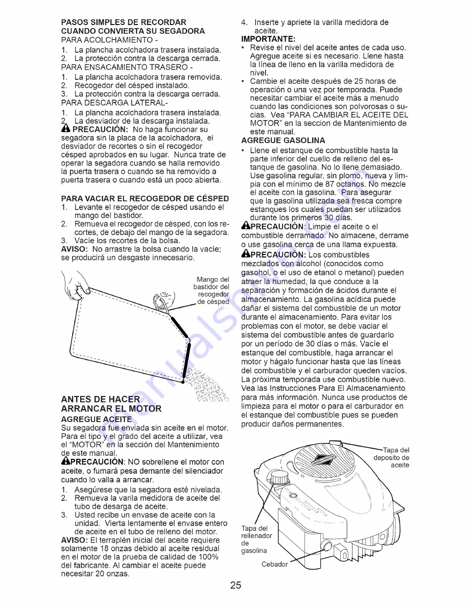 Craftsman 917.371130 Owner'S Manual Download Page 25