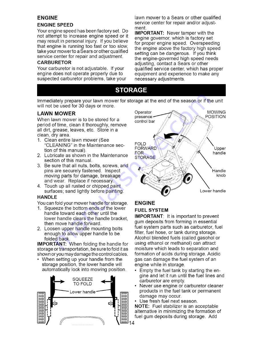 Craftsman 917.371340 Owner'S Manual Download Page 14