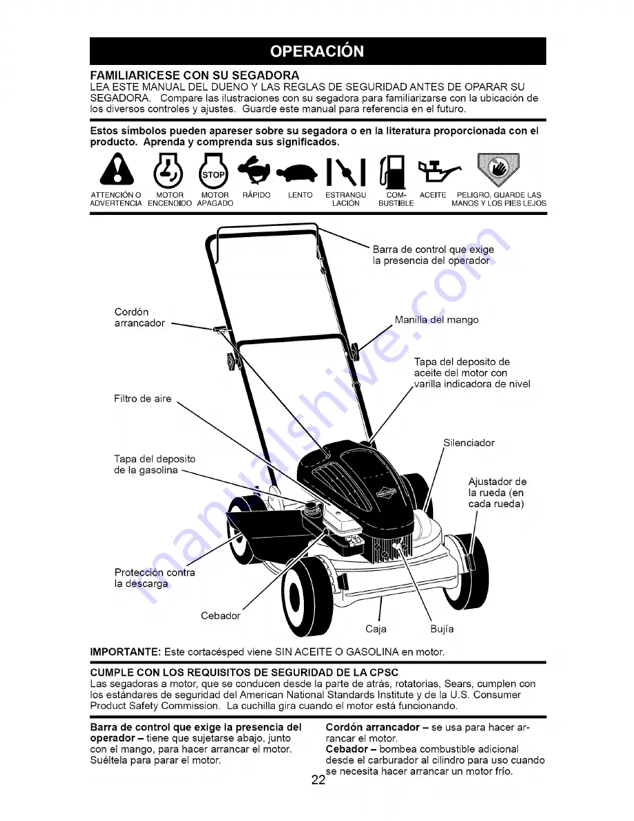 Craftsman 917.371340 Owner'S Manual Download Page 22