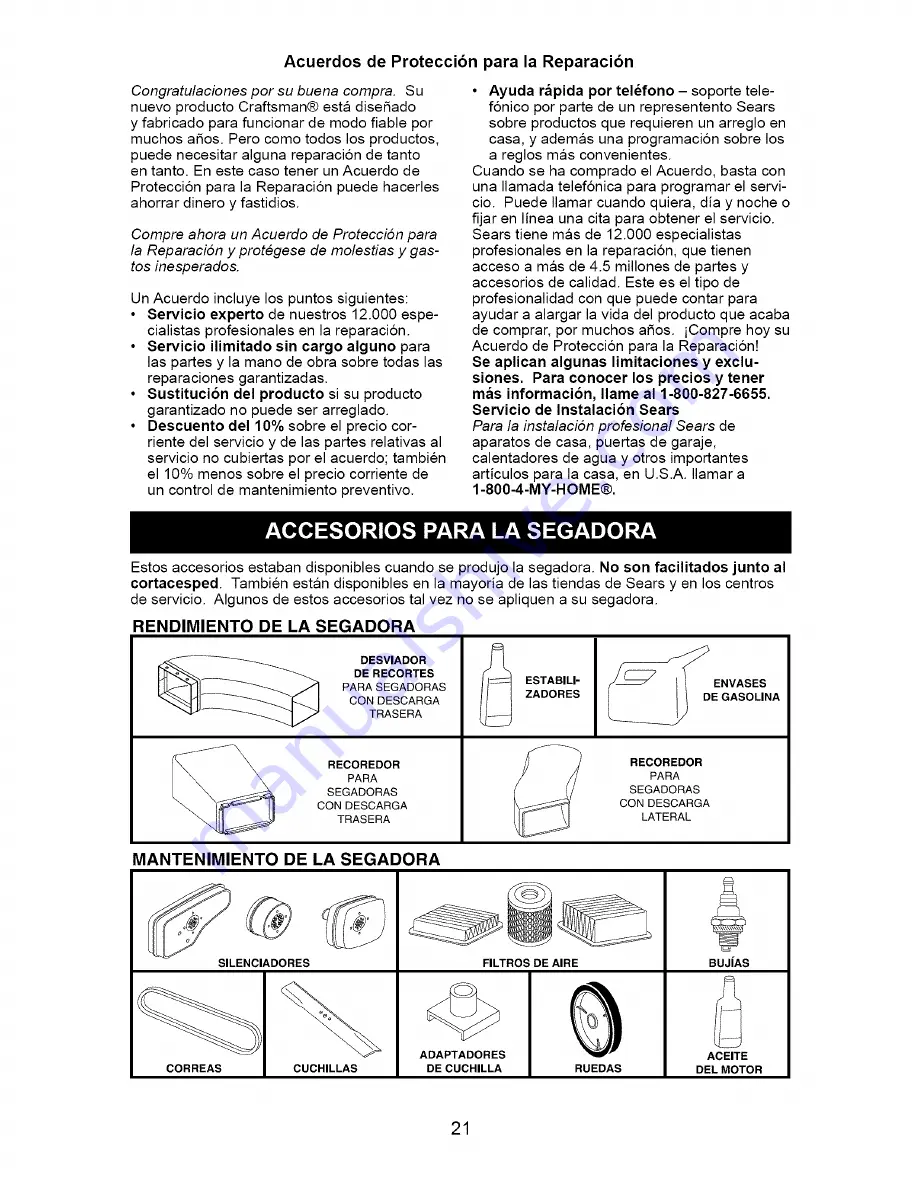 Craftsman 917.371350 Owner'S Manual Download Page 21