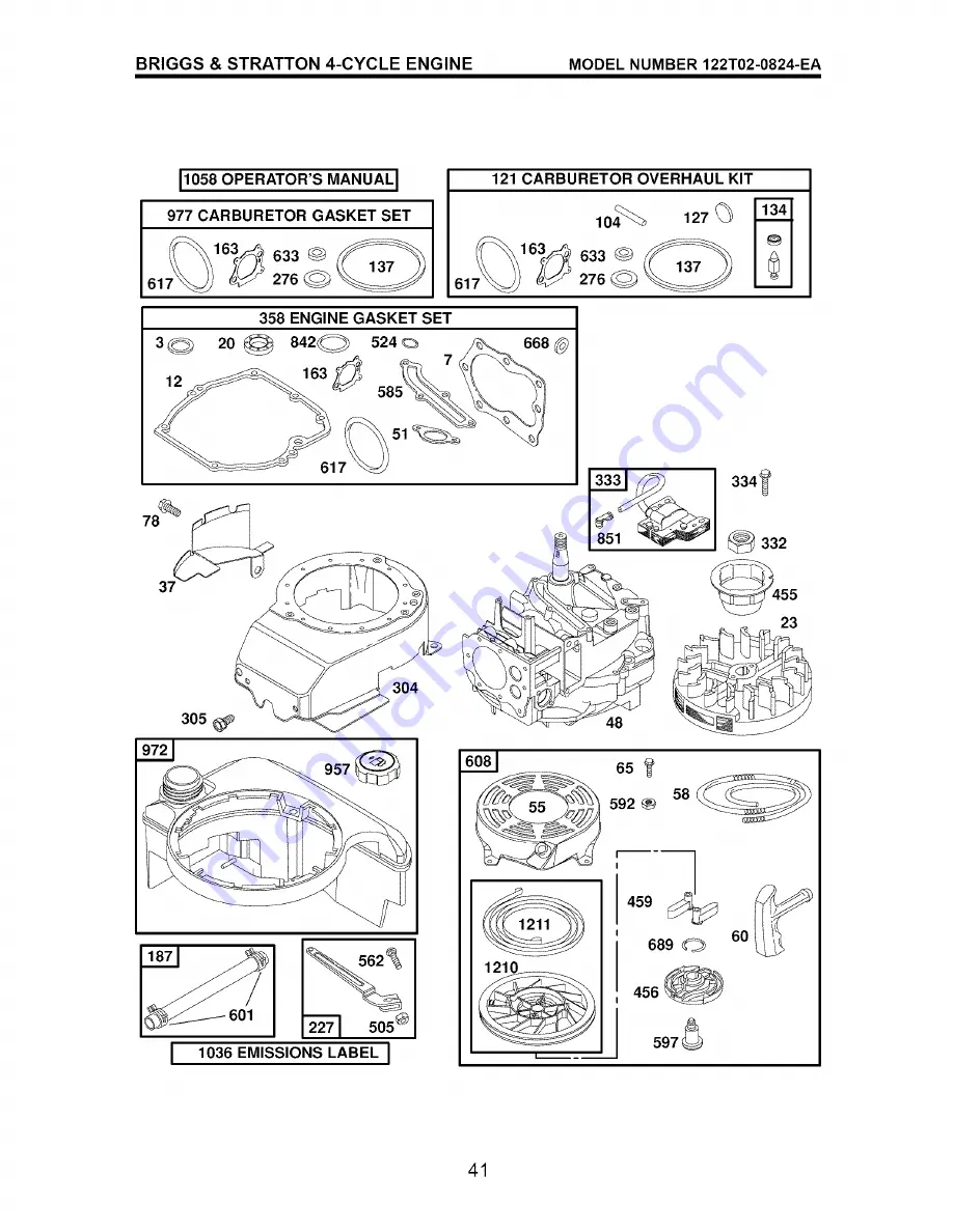 Craftsman 917.371620 Owner'S Manual Download Page 41