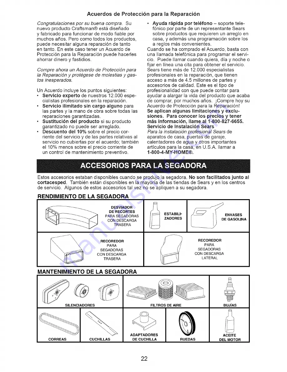 Craftsman 917.371622 Owner'S Manual Download Page 22