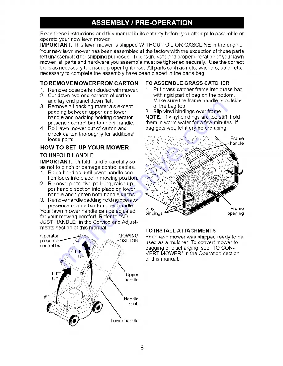 Craftsman 917.371651 Owner'S Manual Download Page 6