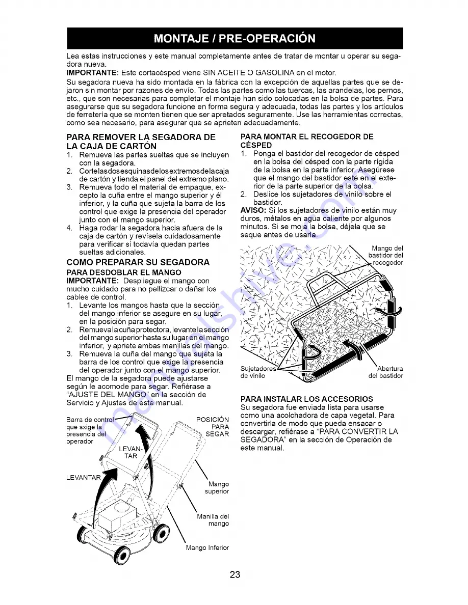 Craftsman 917.371651 Owner'S Manual Download Page 23