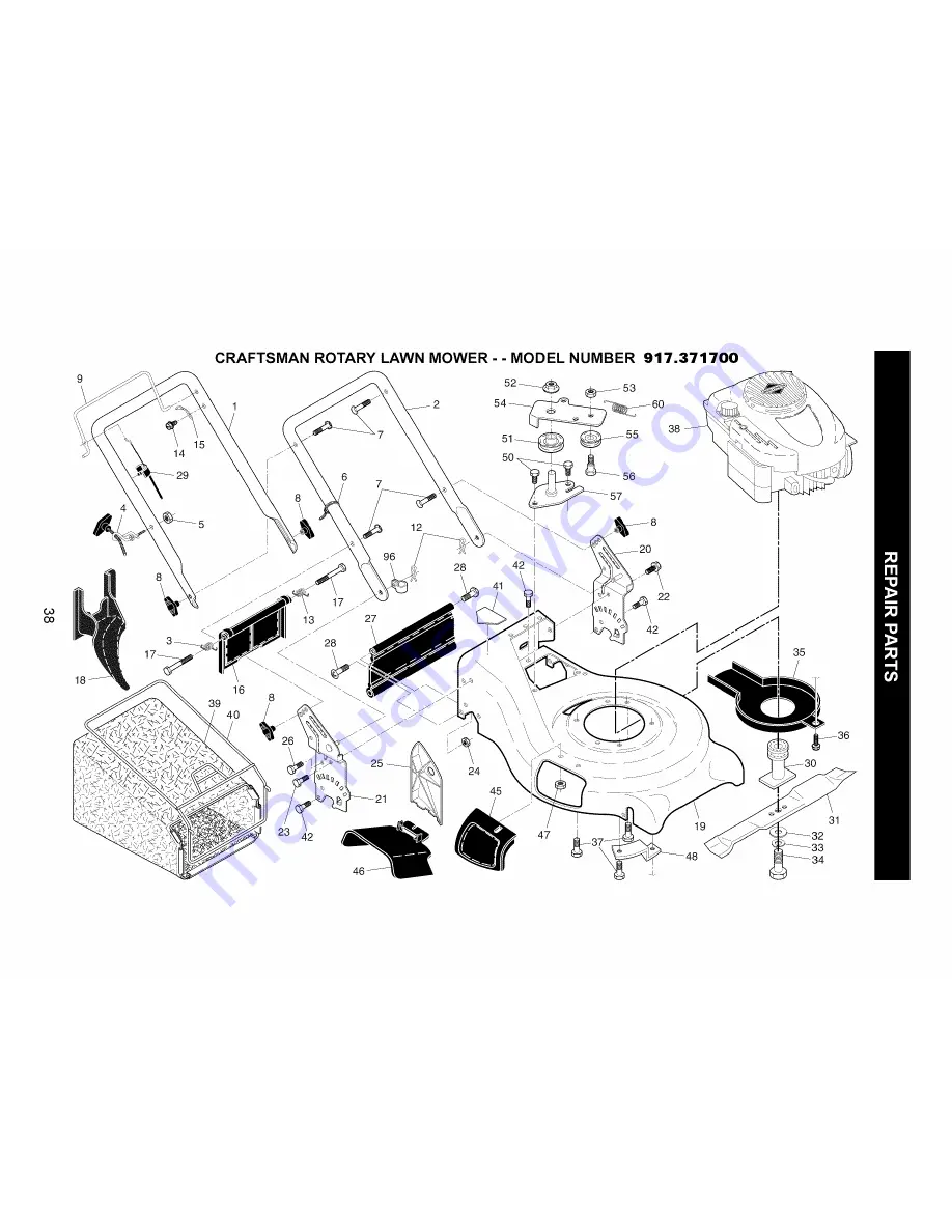 Craftsman 917.371700 Скачать руководство пользователя страница 38