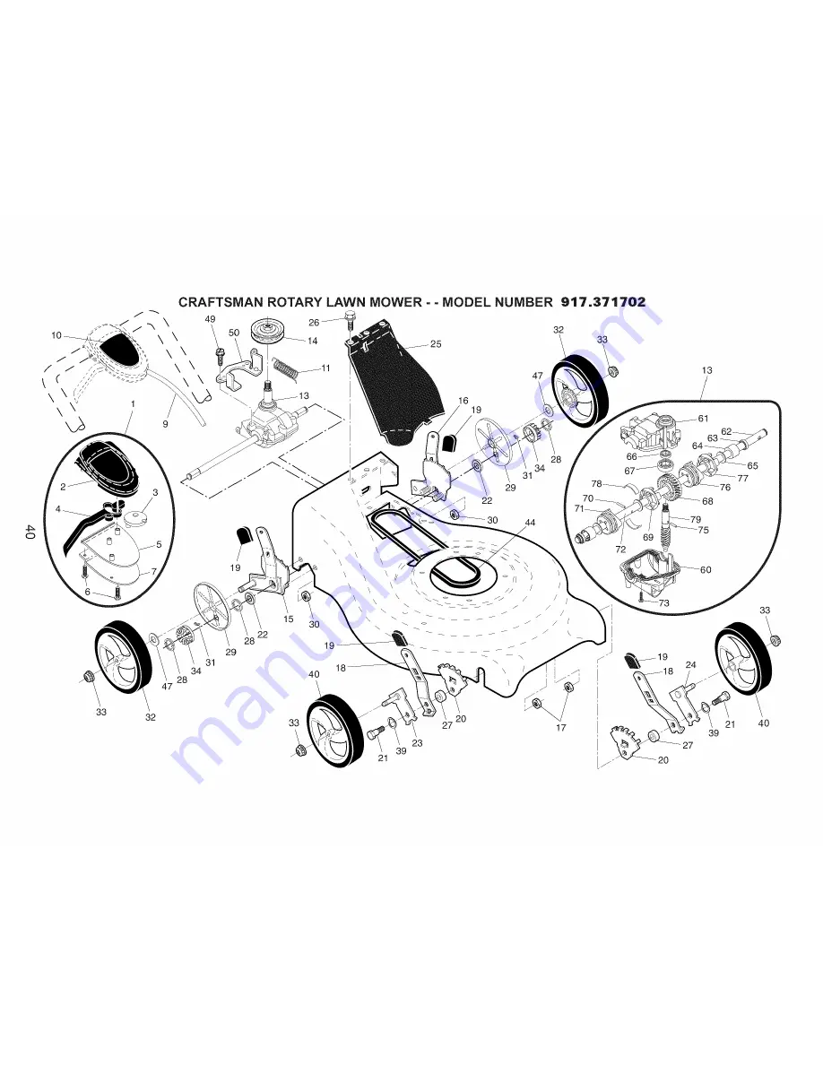 Craftsman 917.371702 Owner'S Manual Download Page 40