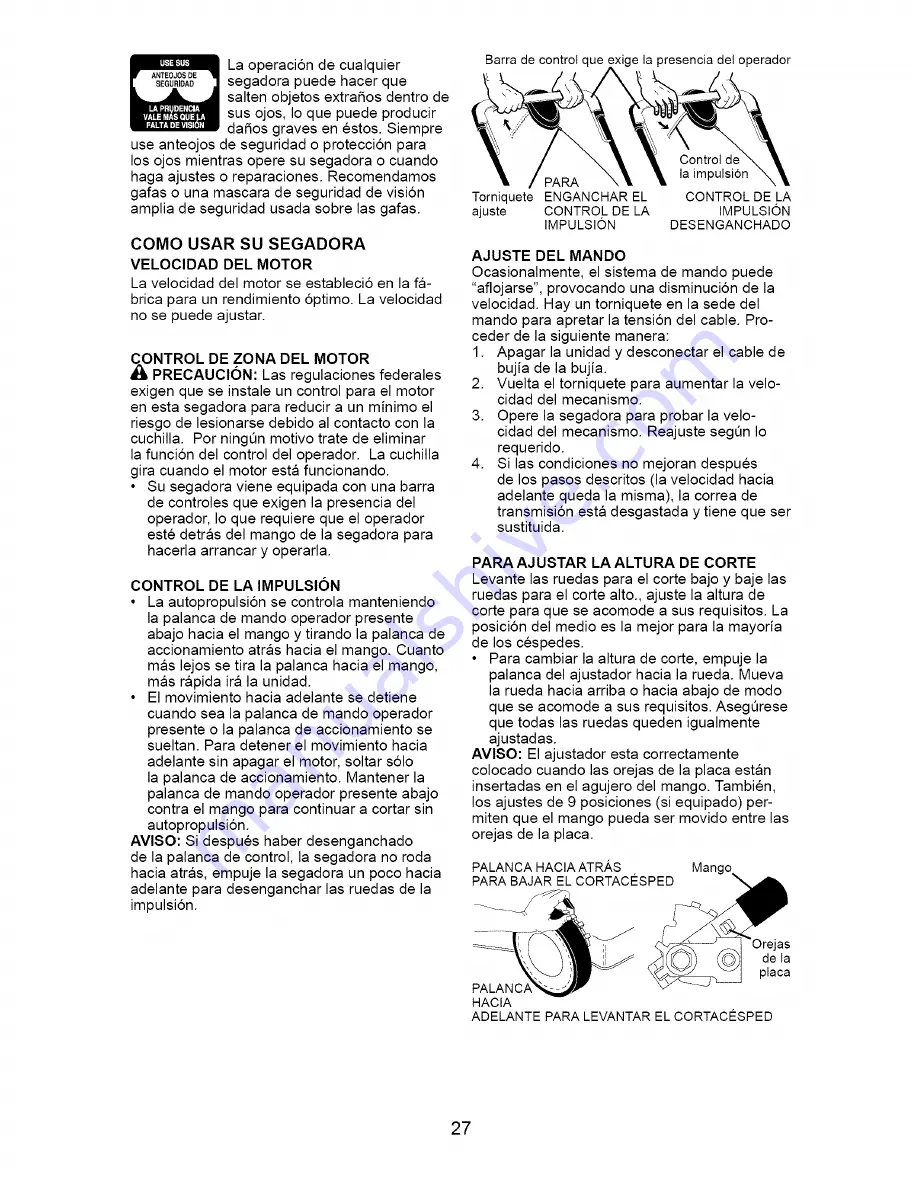 Craftsman 917.371710 Owner'S Manual Download Page 27