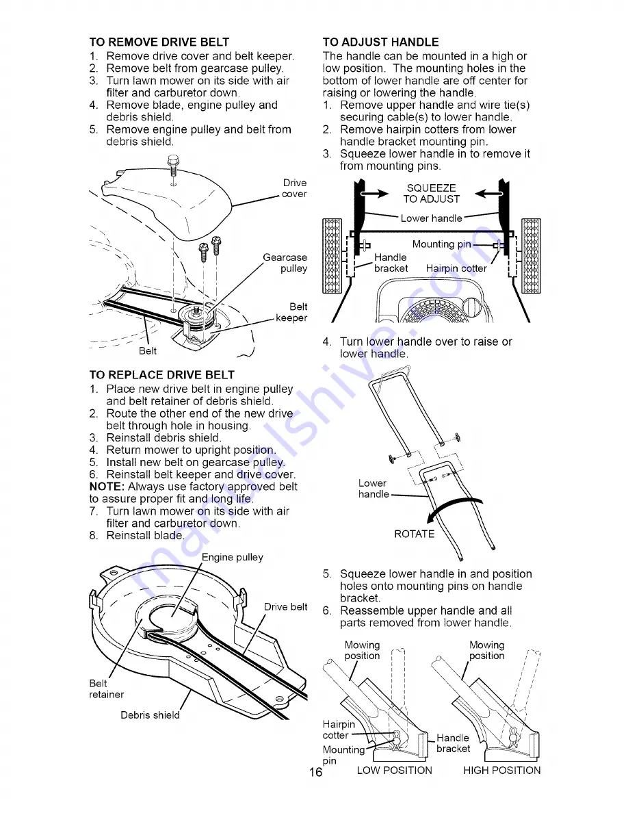 Craftsman 917.371720 Owner'S Manual Download Page 16