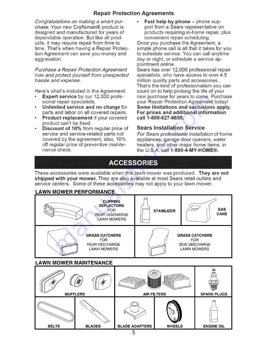 Craftsman 917.371722 Owner'S Manual Download Page 5