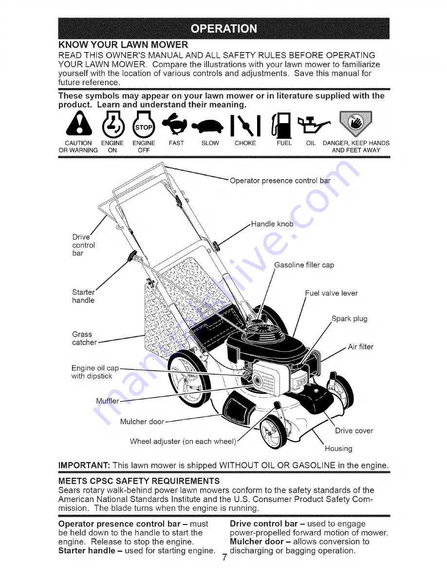 Craftsman 917.371722 Owner'S Manual Download Page 7