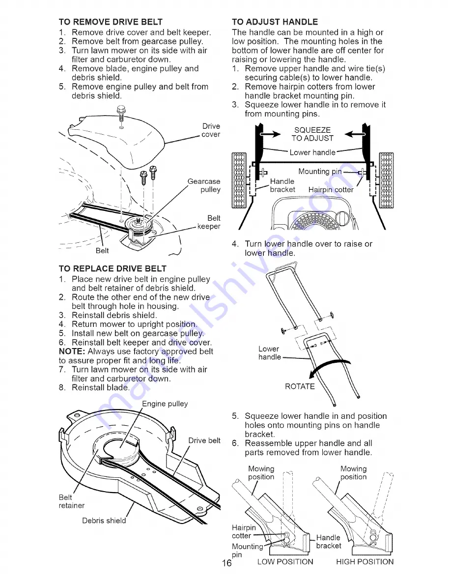 Craftsman 917.371722 Owner'S Manual Download Page 16