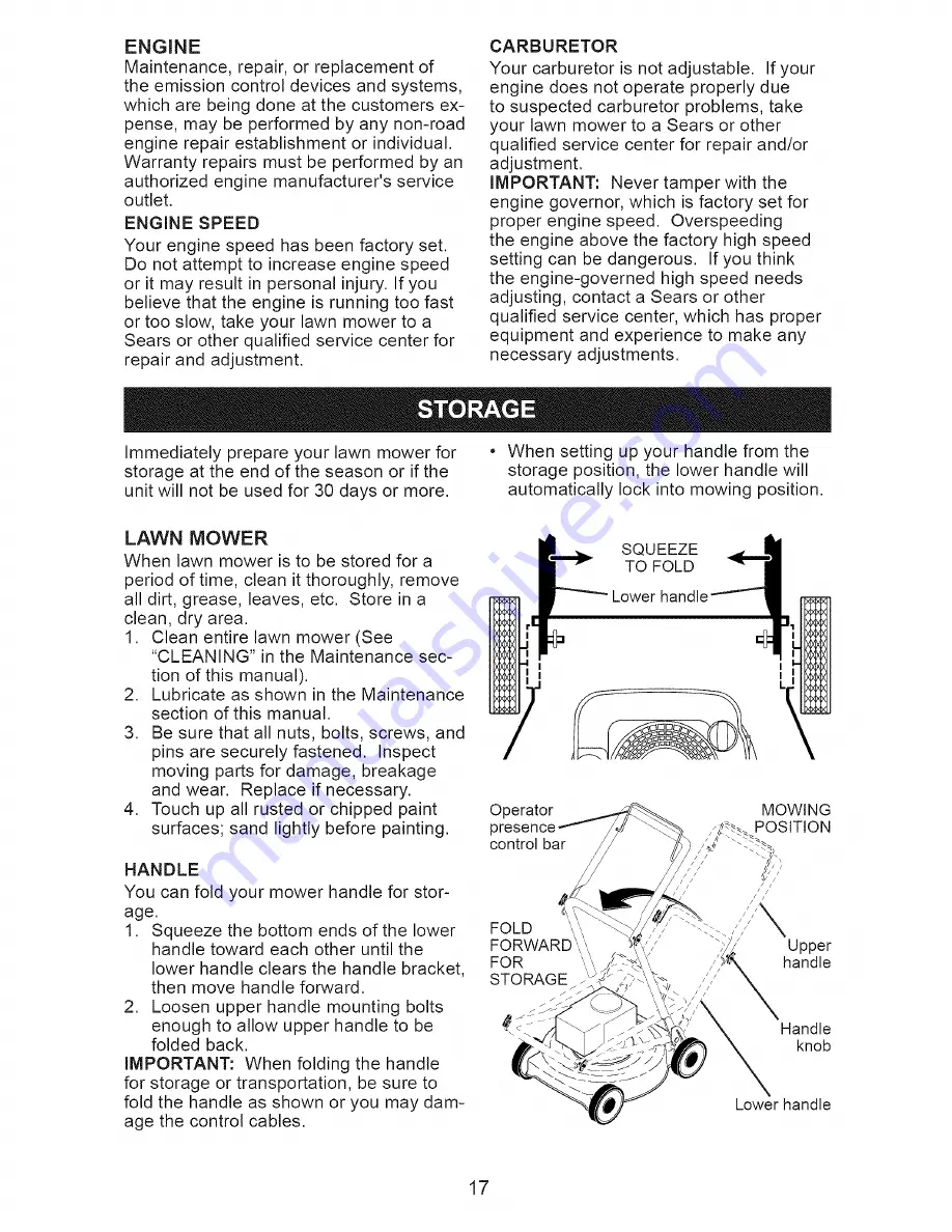 Craftsman 917.371722 Owner'S Manual Download Page 17