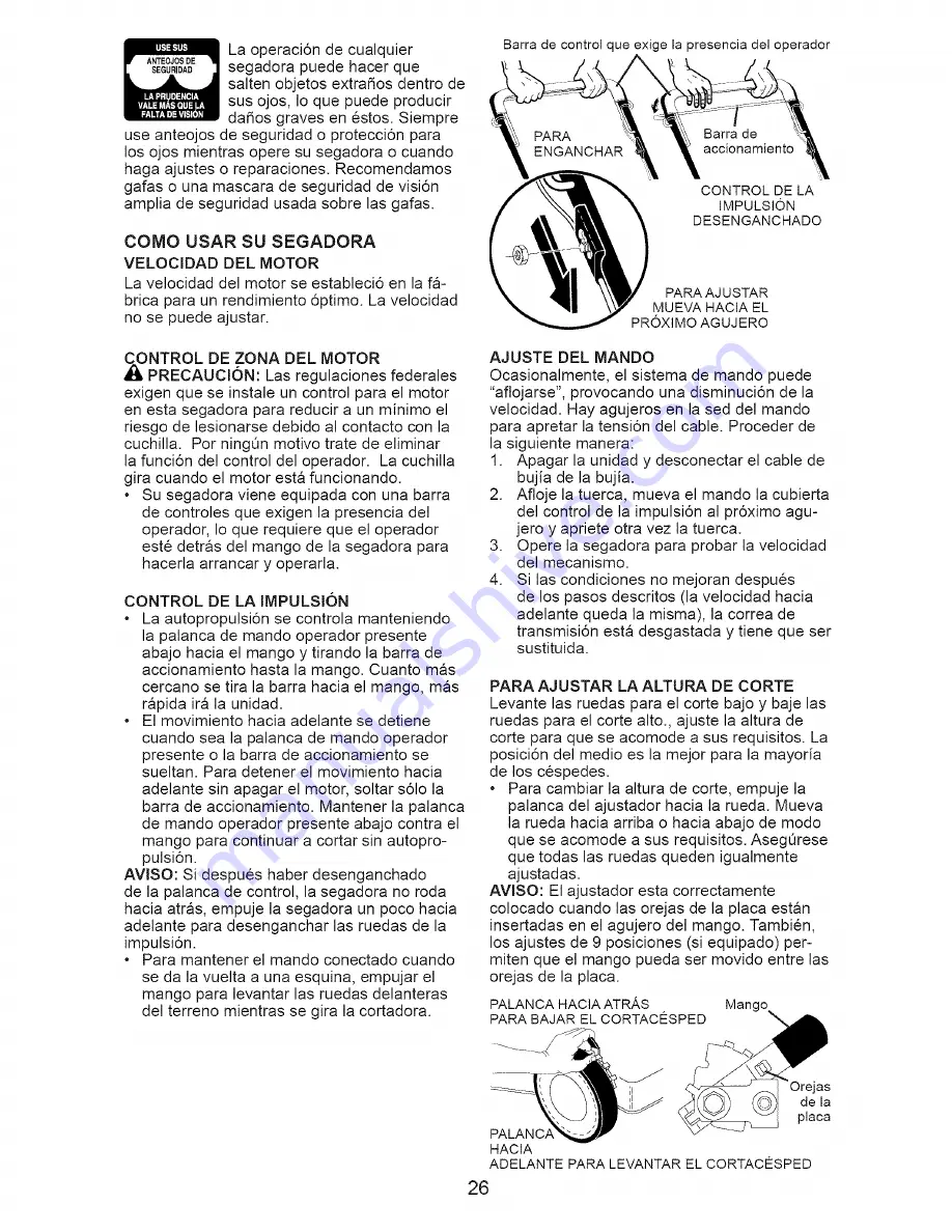 Craftsman 917.371722 Owner'S Manual Download Page 26