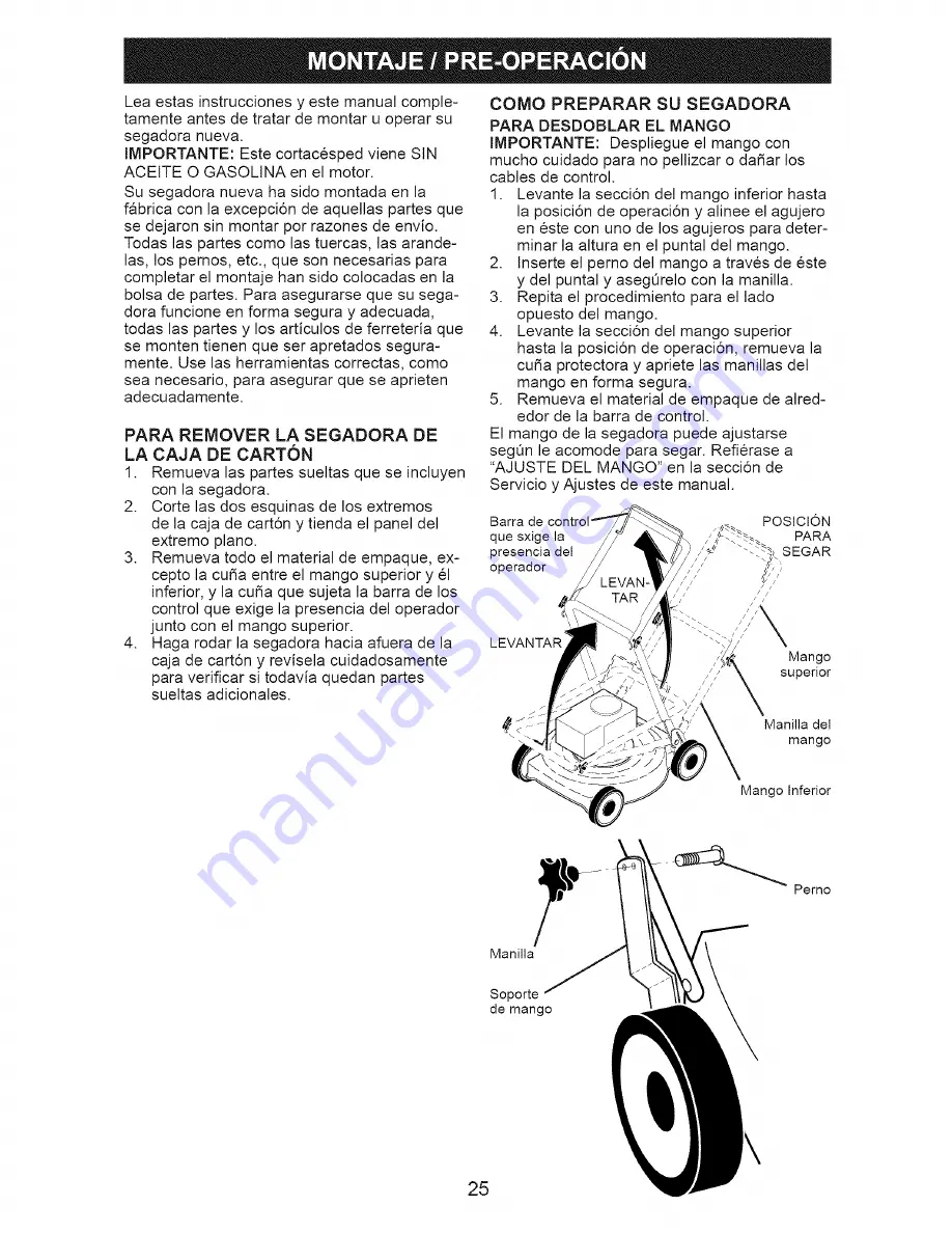 Craftsman 917.371801 Owner'S Manual Download Page 25