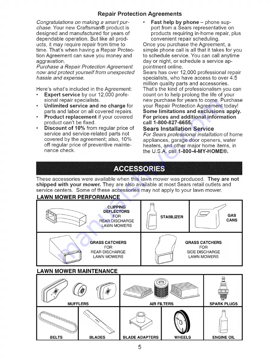 Craftsman 917.371813 Owner'S Manual Download Page 5