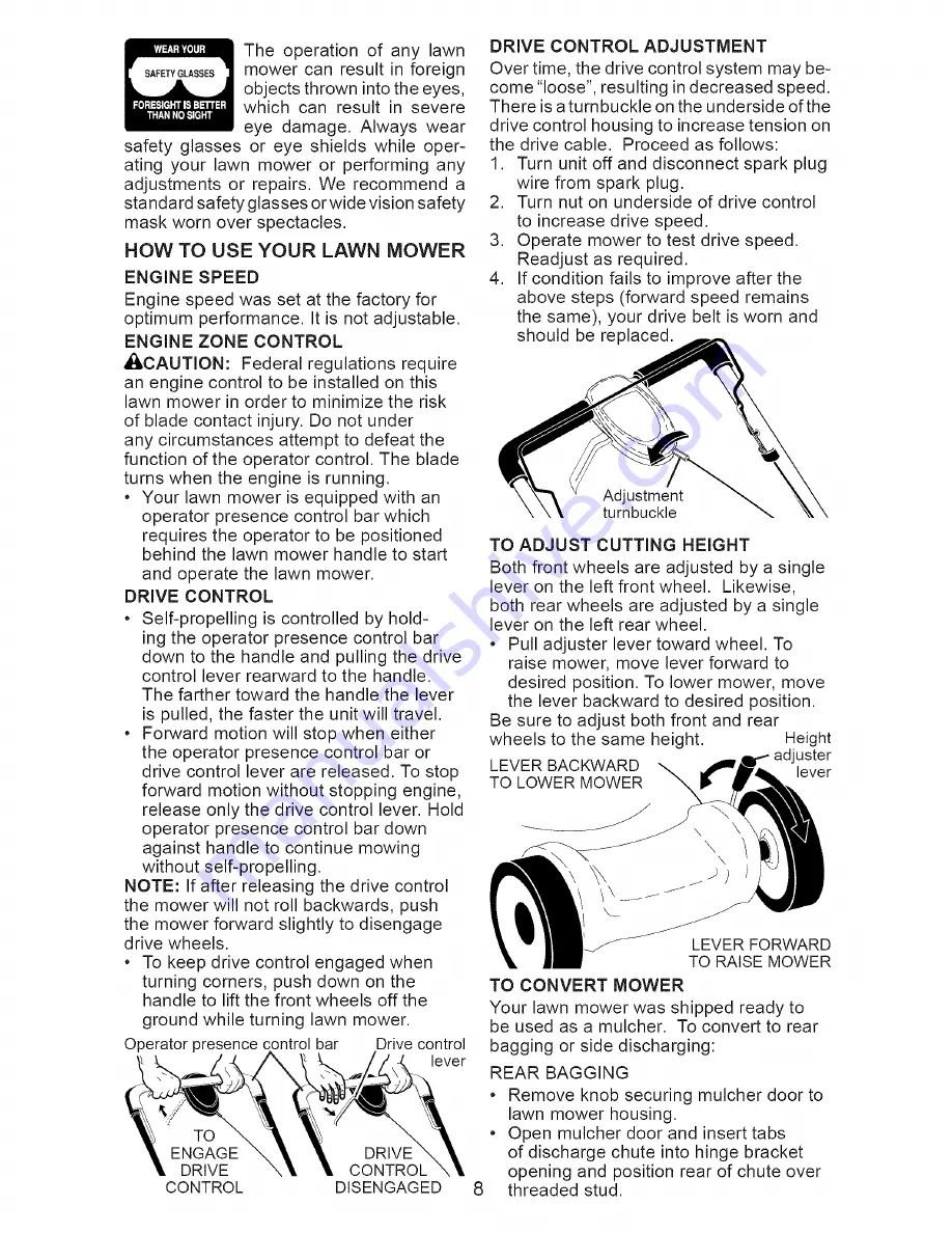 Craftsman 917.371813 Owner'S Manual Download Page 8