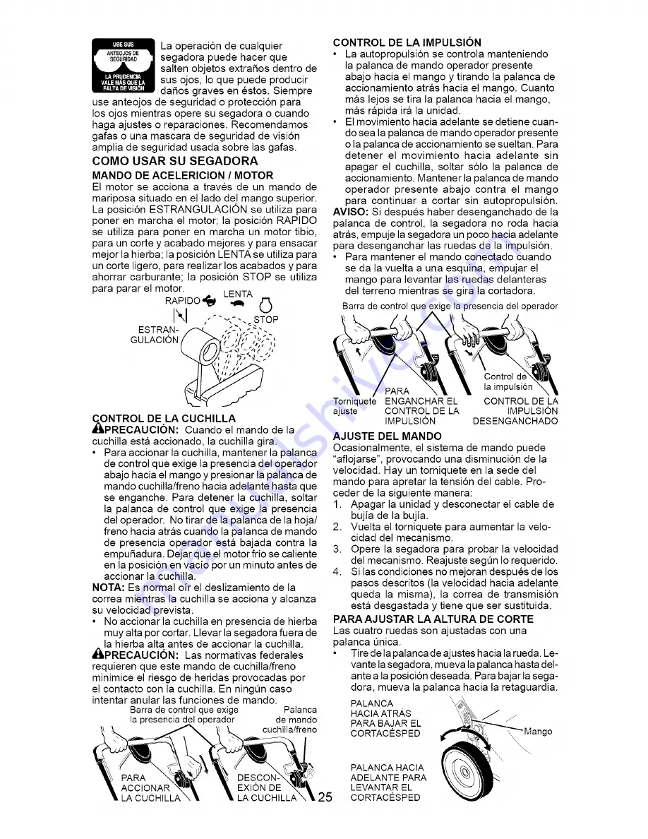 Craftsman 917.371821 Owner'S Manual Download Page 25