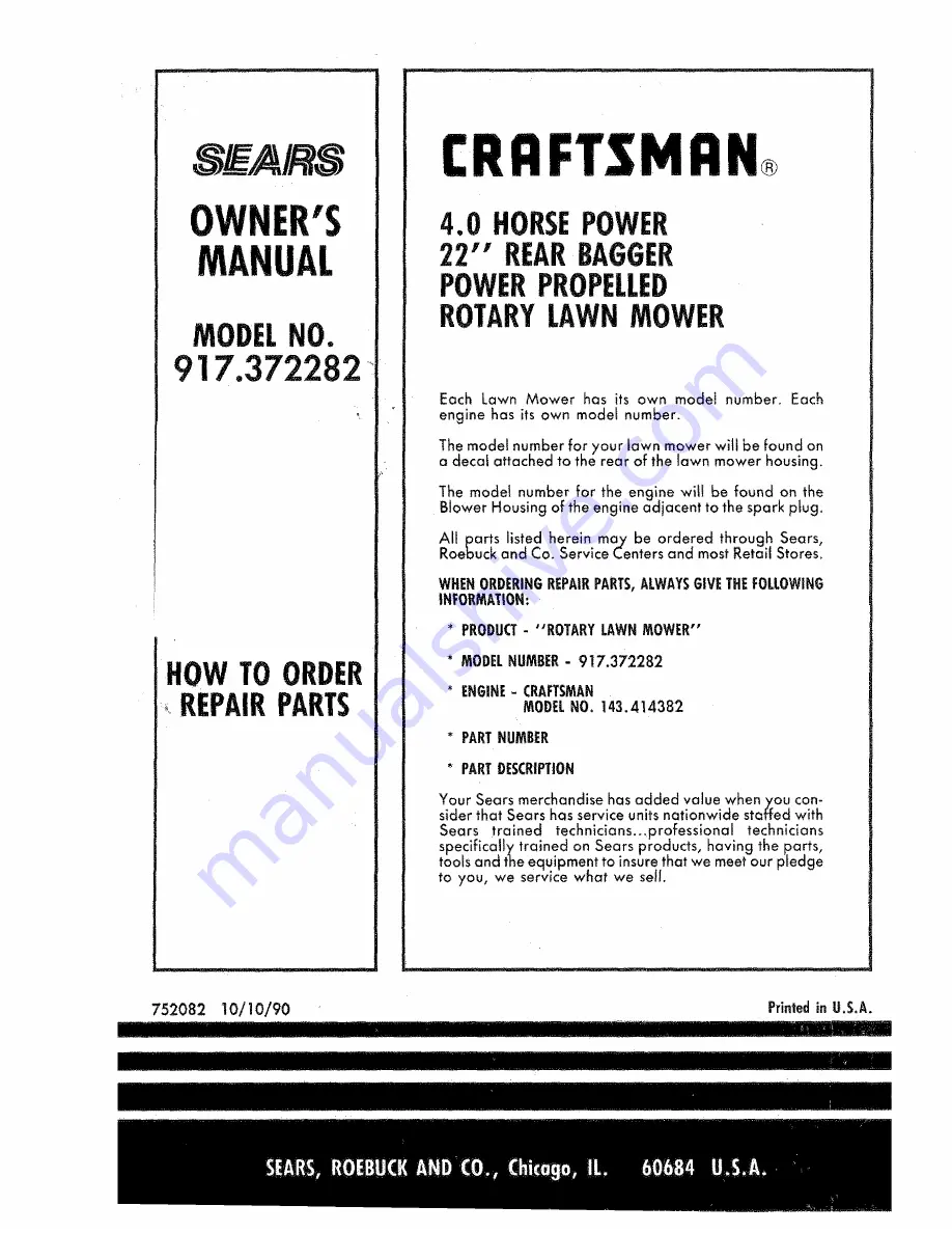 Craftsman 917.372282 Скачать руководство пользователя страница 28