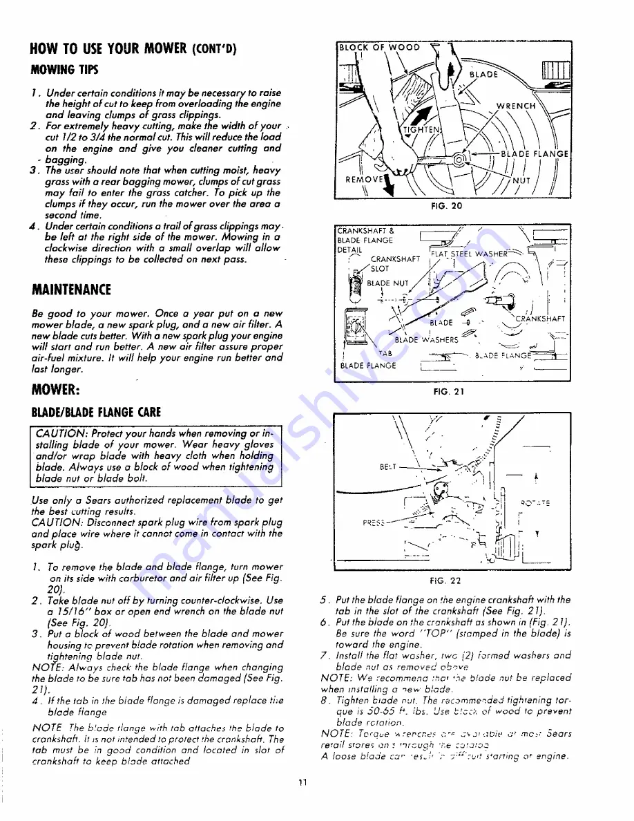 Craftsman 917.372330 Owner'S Manual Download Page 11