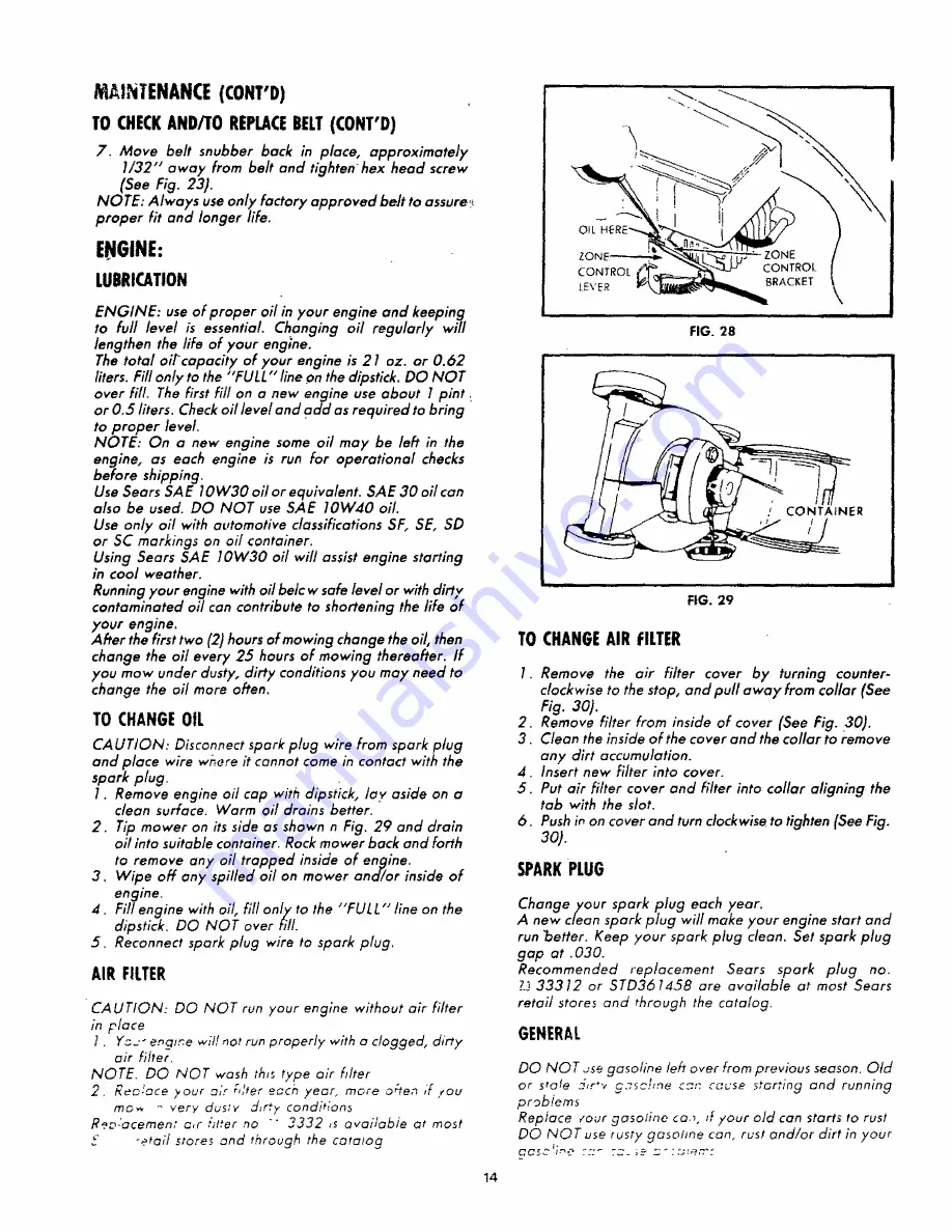 Craftsman 917.372330 Owner'S Manual Download Page 14