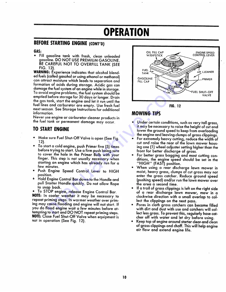 Craftsman 917.372451 Owner'S Manual Download Page 10