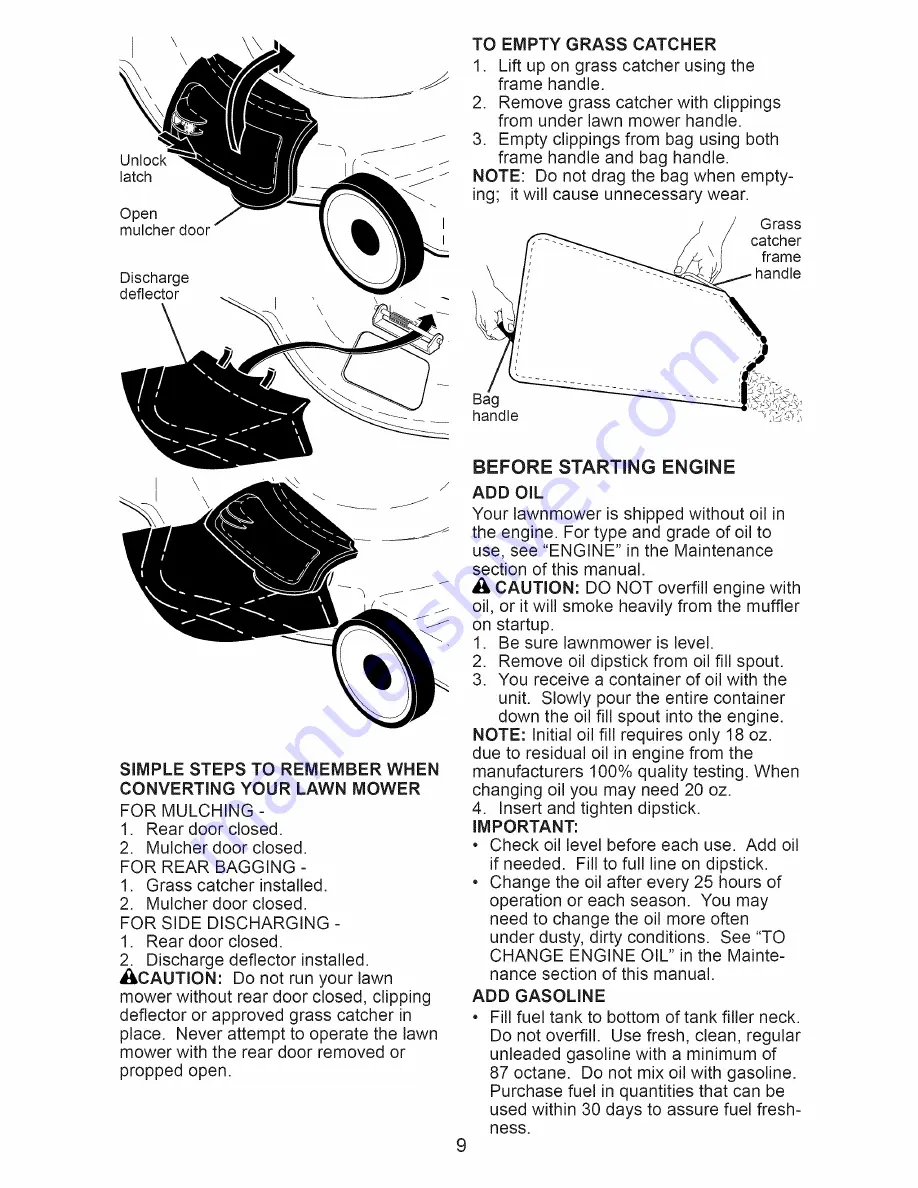 Craftsman 917.374010 Owner'S Manual Download Page 9