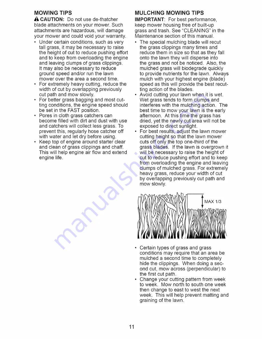 Craftsman 917.374010 Owner'S Manual Download Page 11