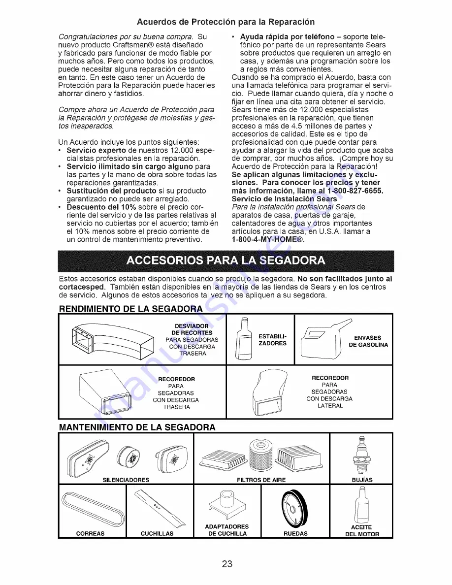 Craftsman 917.374010 Owner'S Manual Download Page 23