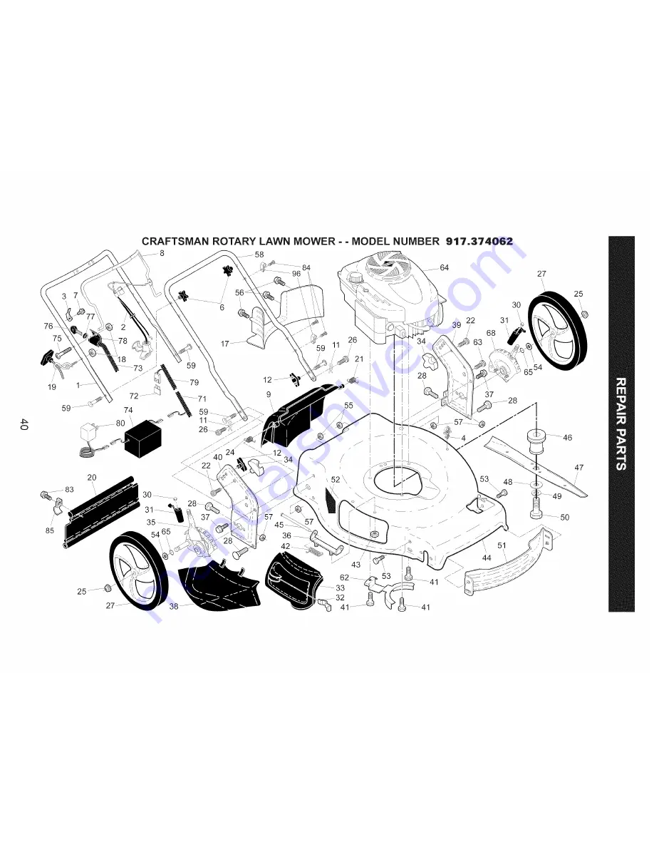 Craftsman 917.374062 Скачать руководство пользователя страница 40