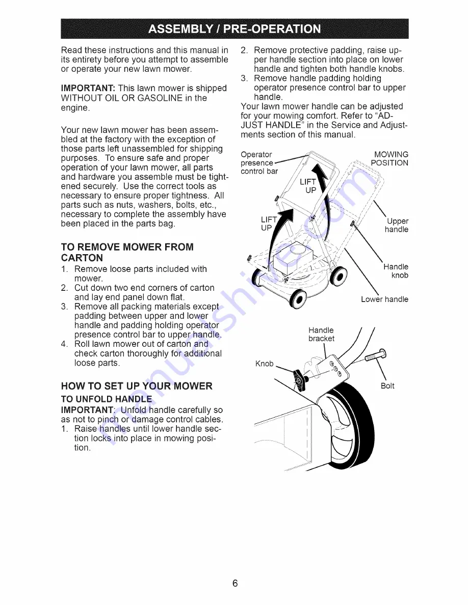 Craftsman 917.374104 Скачать руководство пользователя страница 6