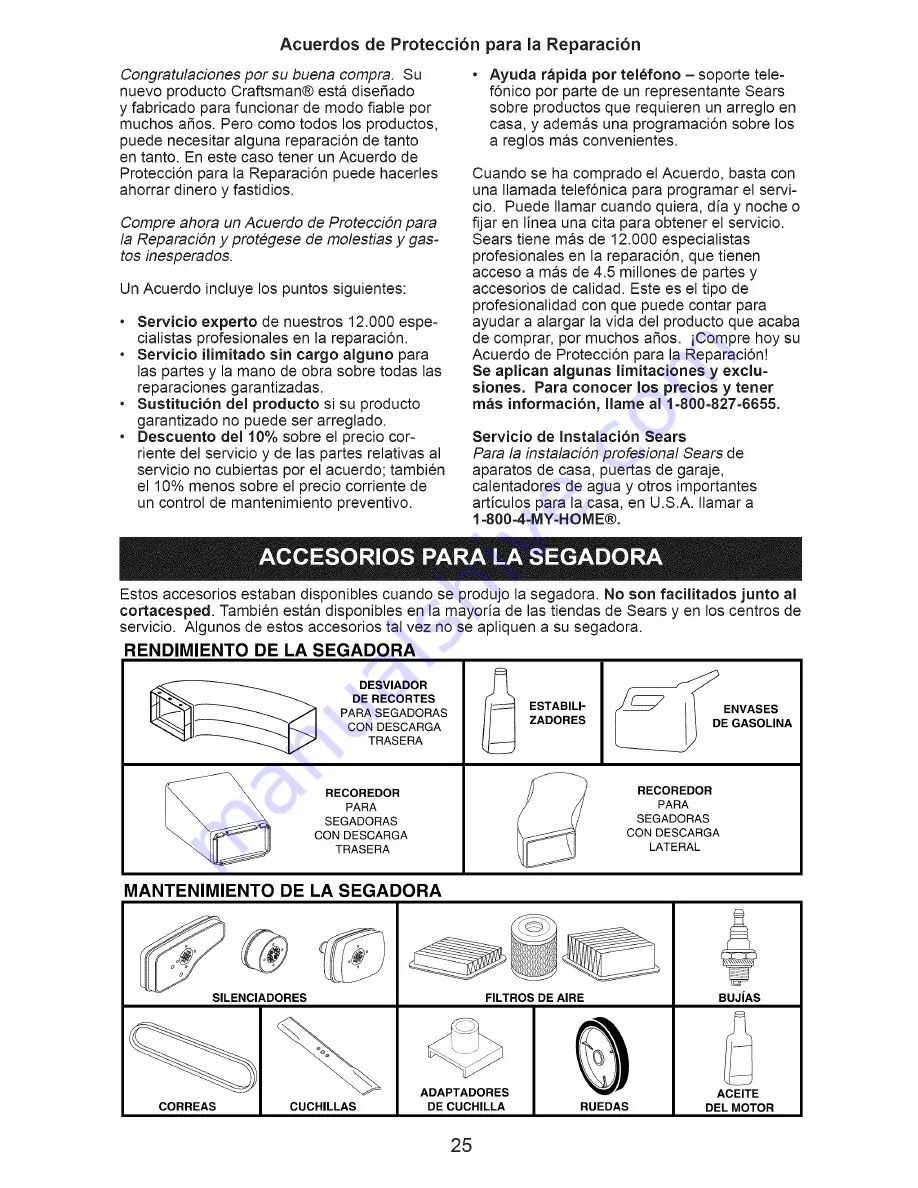 Craftsman 917.374110 Owner'S Manual Download Page 25