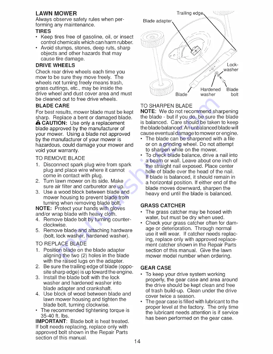 Craftsman 917.374112 Owner'S Manual Download Page 66