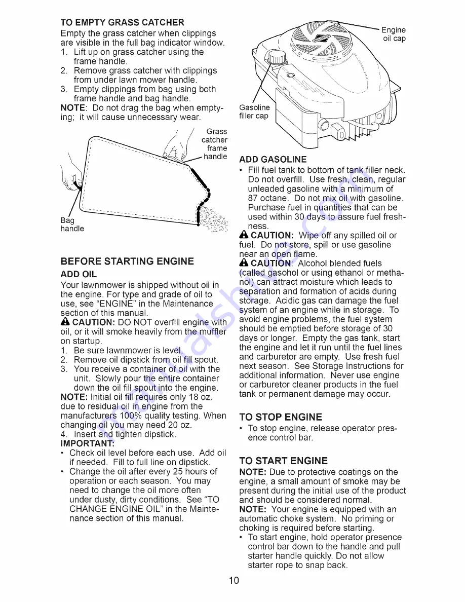 Craftsman 917.374354 Скачать руководство пользователя страница 10