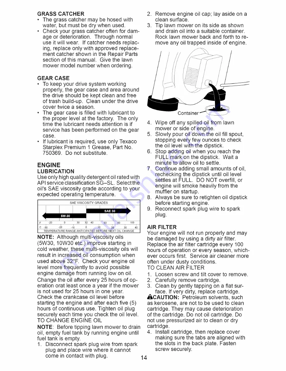 Craftsman 917.374356 Owner'S Manual Download Page 14