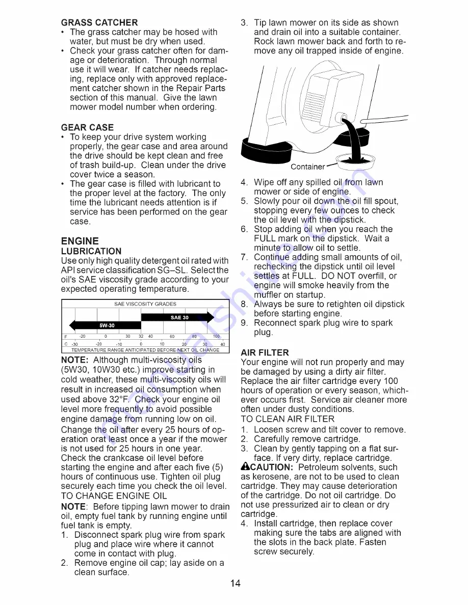 Craftsman 917.374357 Owner'S Manual Download Page 14