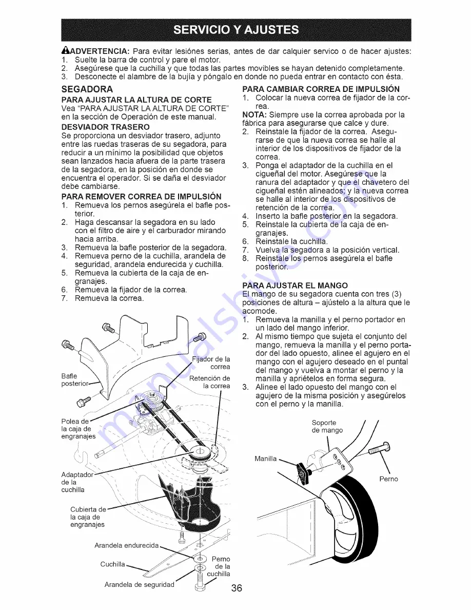 Craftsman 917.374361 Owner'S Manual Download Page 36