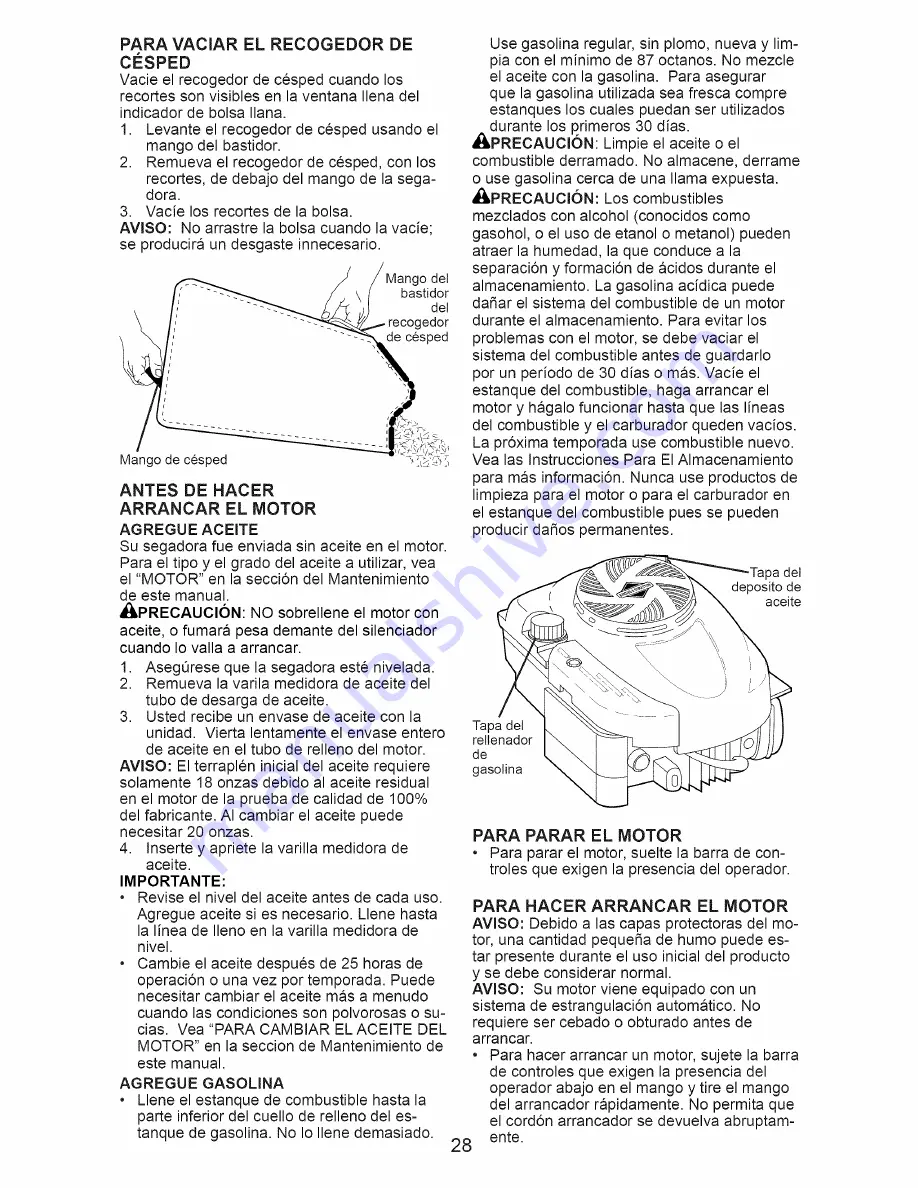 Craftsman 917.374540 Скачать руководство пользователя страница 28