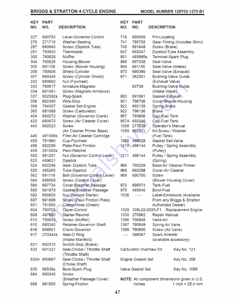 Craftsman 917.374540 Owner'S Manual Download Page 47