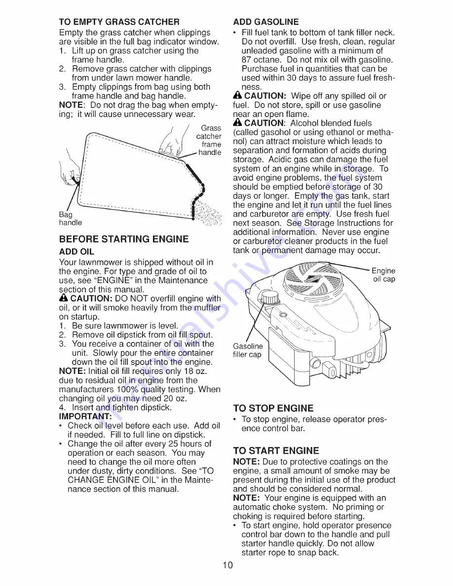 Craftsman 917.374542 Owner'S Manual Download Page 10