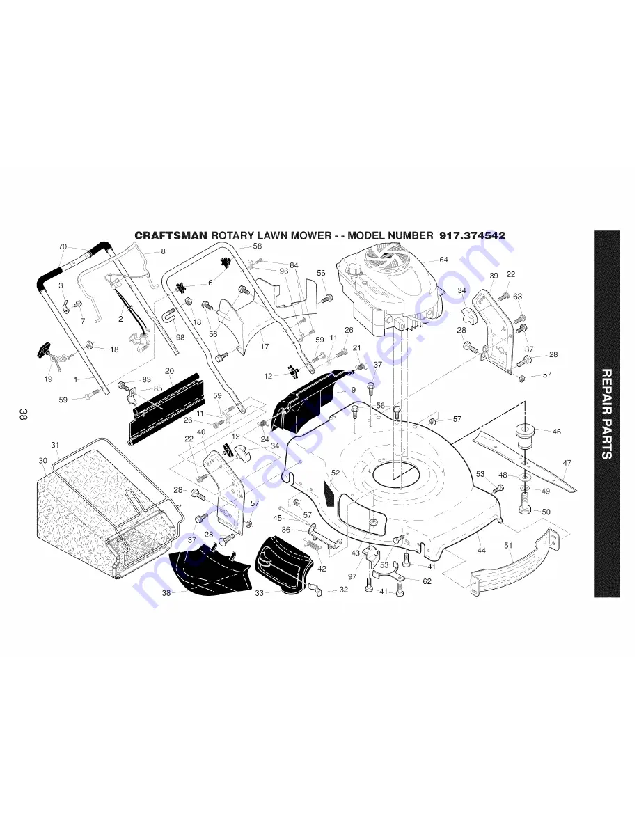 Craftsman 917.374542 Скачать руководство пользователя страница 38