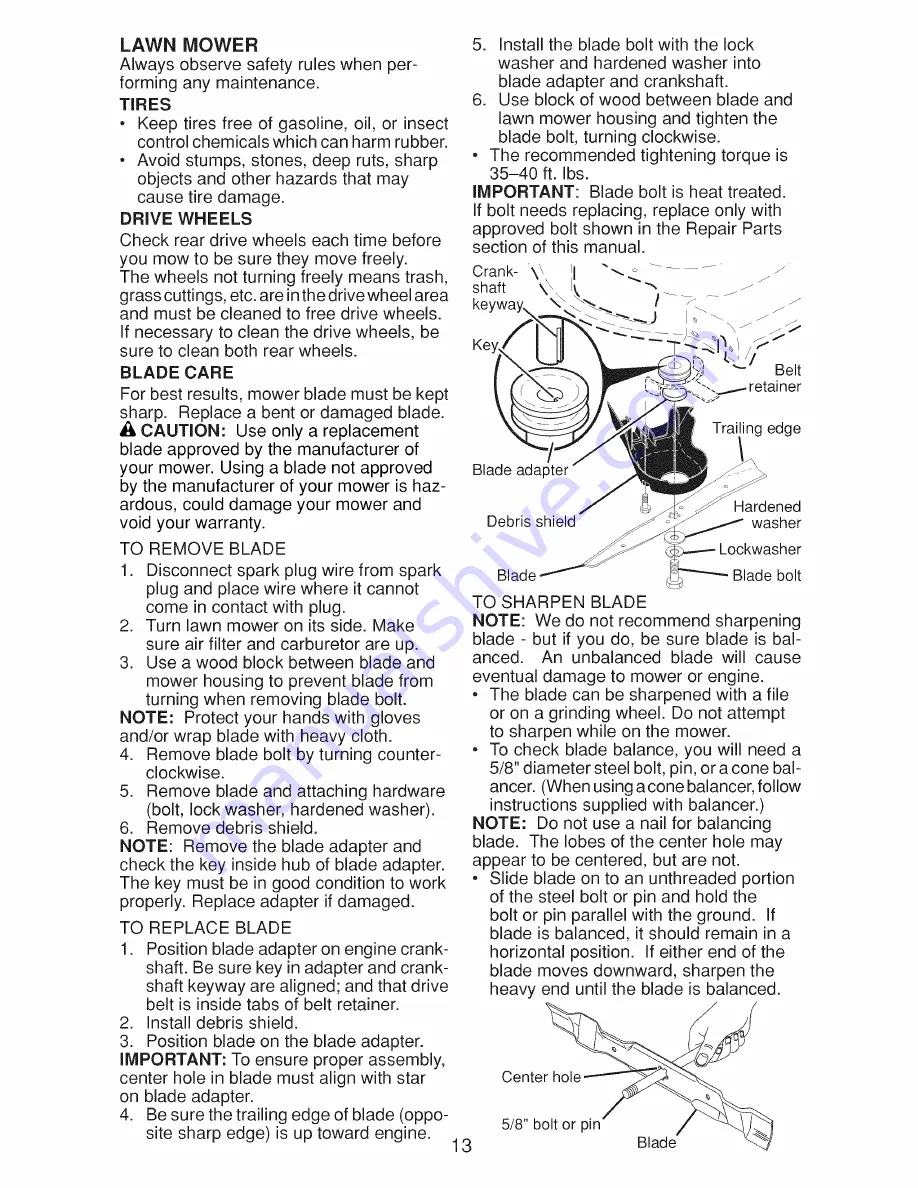 Craftsman 917.374542 Owner'S Manual Download Page 61