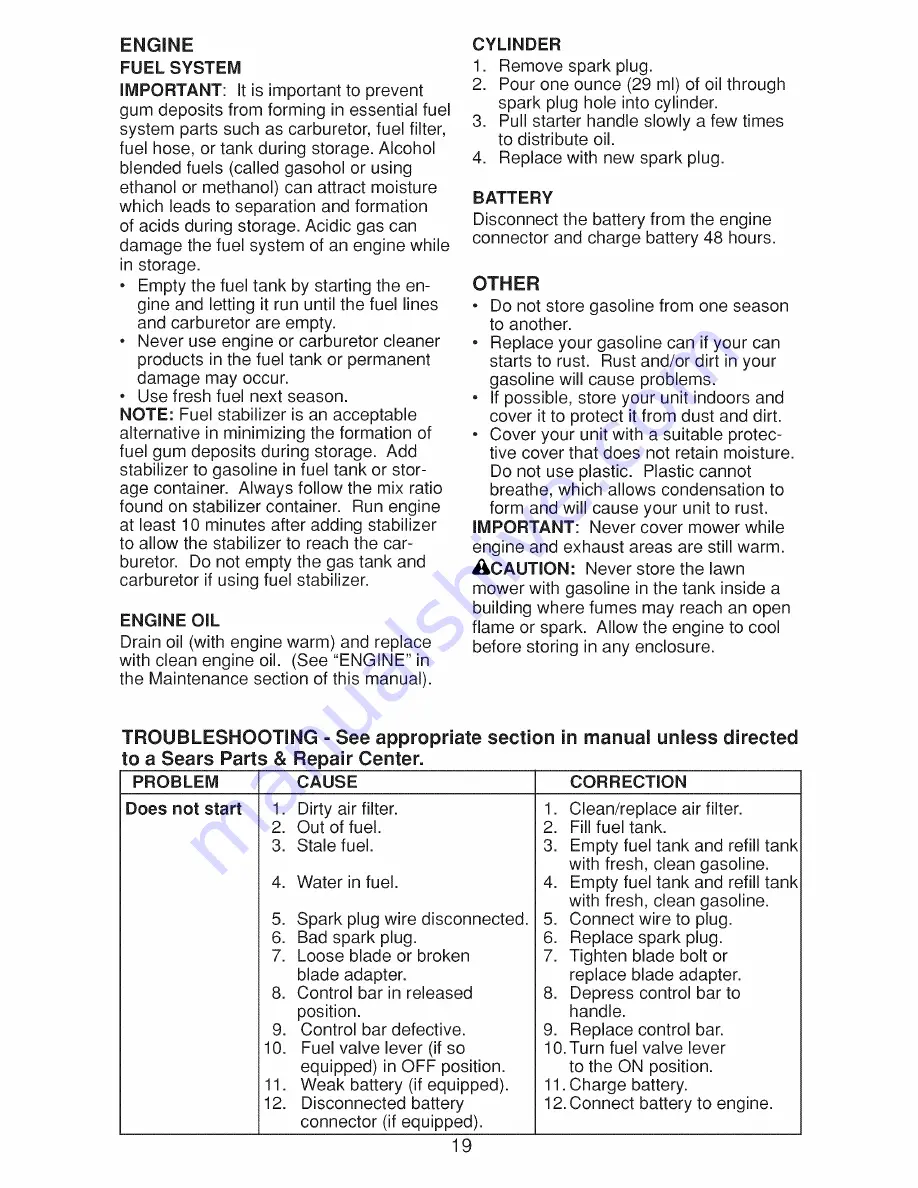 Craftsman 917.374551 Owner'S Manual Download Page 71