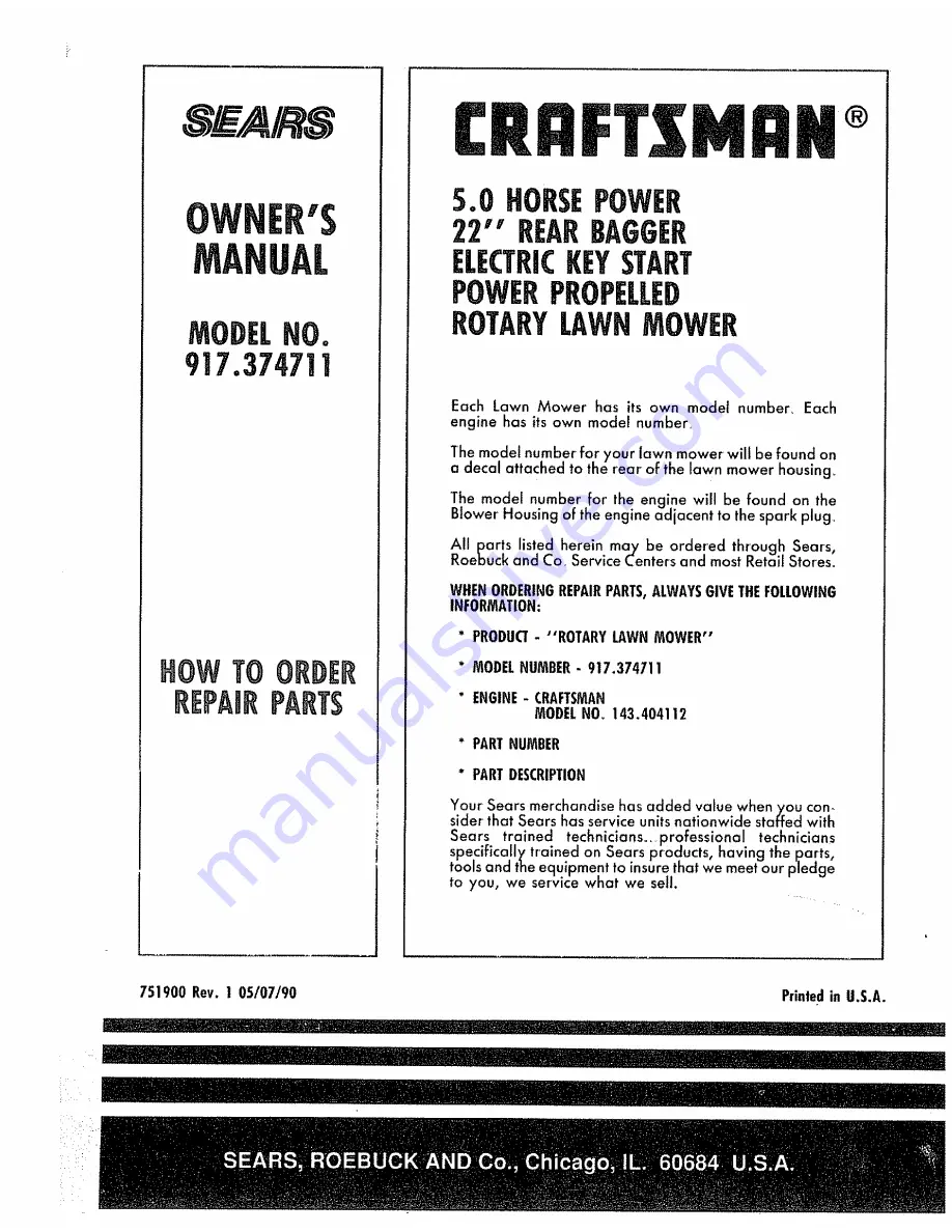 Craftsman 917.374711 Owner'S Manual Download Page 32