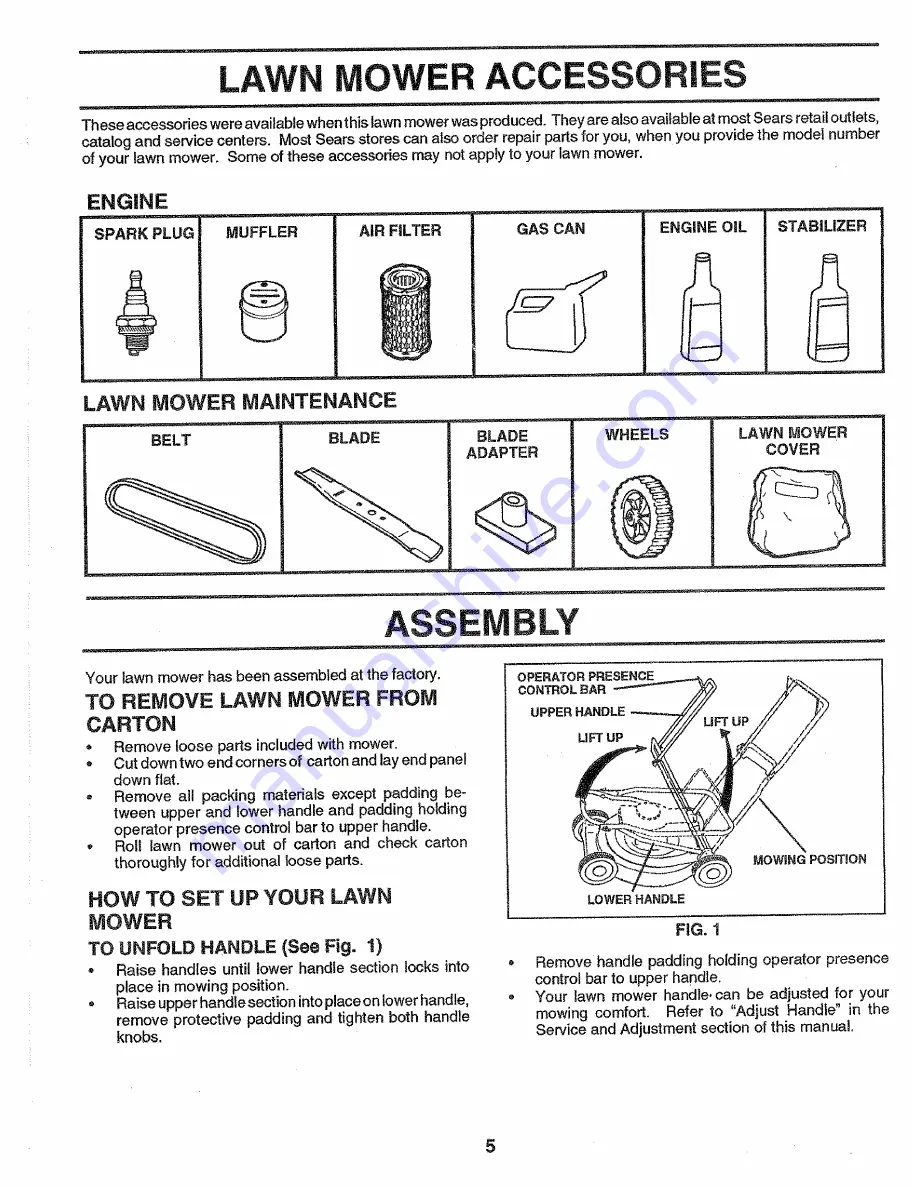 Craftsman 917.374740 Owner'S Manual Download Page 5